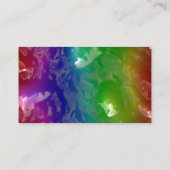 ゼリー状になるサイケデリックな虹はにじみ出ます 名刺 (裏面)