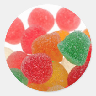 ゼリー状の砂糖菓子 ラウンドシール