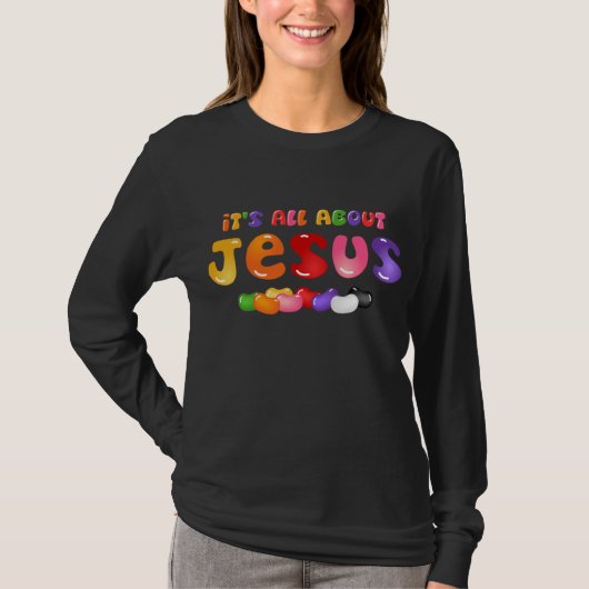 ゼリー菓子のイエス・キリストのワイシャツ Tシャツ (正面)