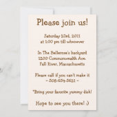 ゼリー菓子のイースターエッグの狩りの招待状のバッグ 招待状 (裏面)