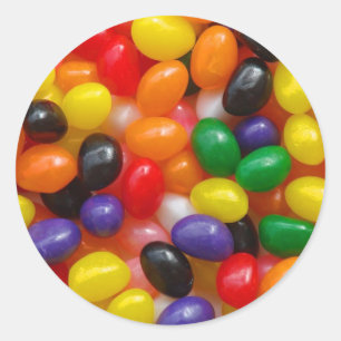 ゼリー菓子のステッカー ラウンドシール