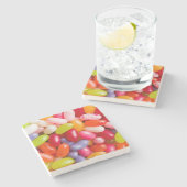 ゼリー菓子のパターン ストーンコースター (横)