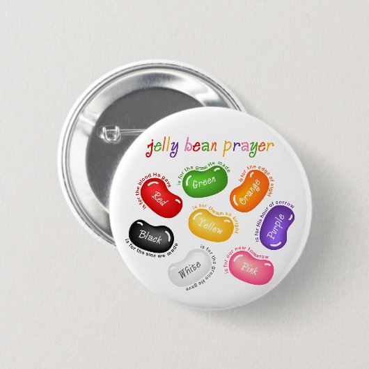 ゼリー菓子の祈りの言葉Pin 缶バッジ (正面&裏面)