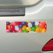 ゼリー菓子の背景-イースターゼリー菓子 バンパーステッカー (車上)