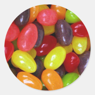 ゼリー菓子の菓子メッセージ ラウンドシール