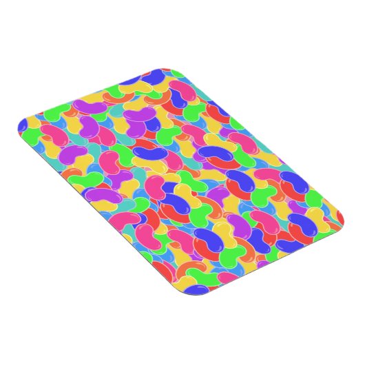 ゼリー豆のおもしろい数々の色キャンディパターン マグネット (右側)