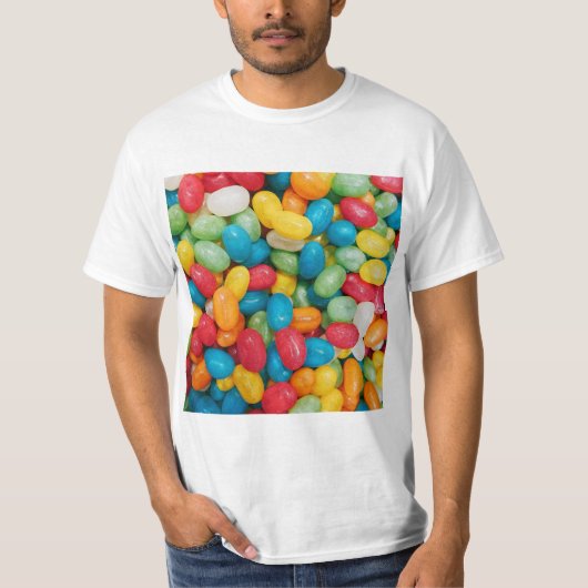 ゼリー豆のおカラフル菓子 Tシャツ (正面)