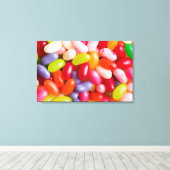 ゼリー豆のパターン キャンバスプリント (インサイチュ (ウッドフロア))