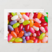 ゼリー豆のパターン ポストカード (正面/裏面)