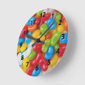 ゼリー豆の壁時計 ラウンド壁時計 (傾斜)