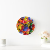 ゼリー豆の壁時計 ラウンド壁時計 (ホーム)