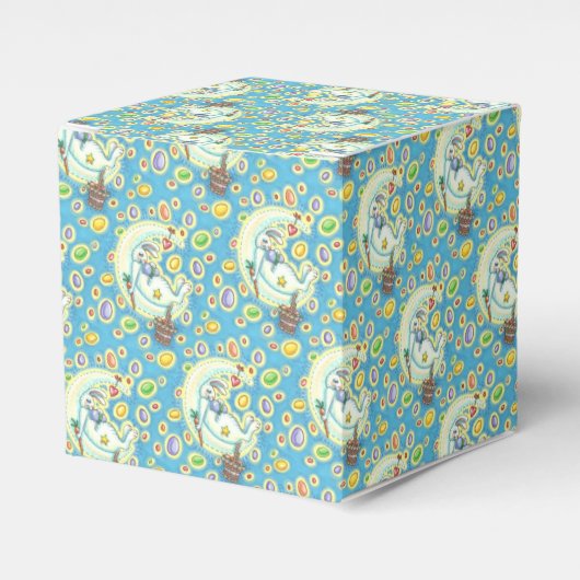 ゼリー豆の夢、イースターバニーの好意ボックス フェイバーボックス (正面サイド)