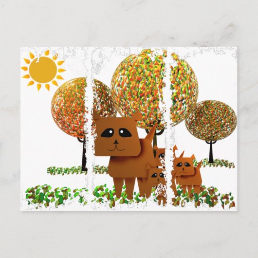 ゼリー豆の規則 ポストカード (正面)