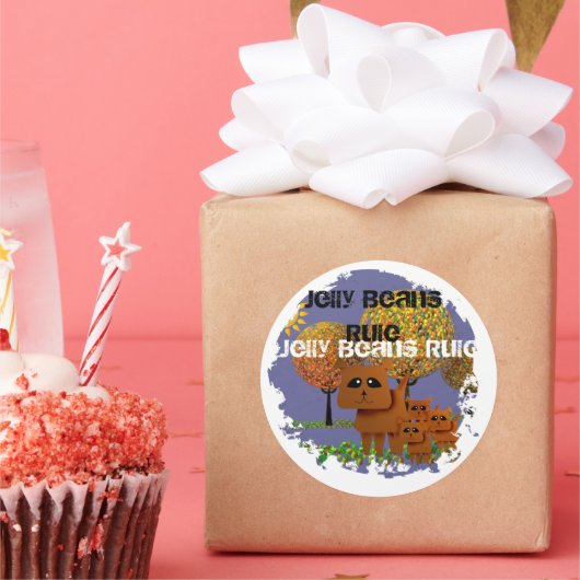 ゼリー豆の規則 ラウンドシール (パーティー)