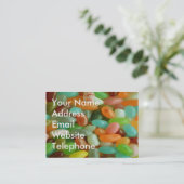 ゼリー豆グリーン 名刺 (スタンド正面)