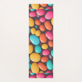 ゼリー豆モザイクカラフルパタパーソナライズされたーン ヨガマット (裏面)