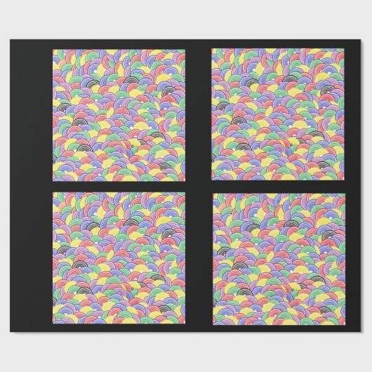 ゼリー豆包装紙 ラッピングペーパー (フラット)