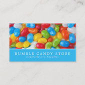 ゼリー豆飴、菓子類 名刺 (正面)