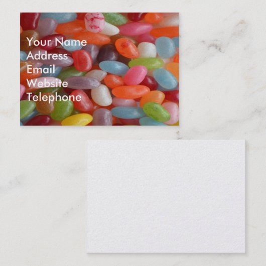 ゼリー豆 名刺 (正面/裏面)