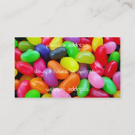 ゼリー豆 名刺 (裏面)