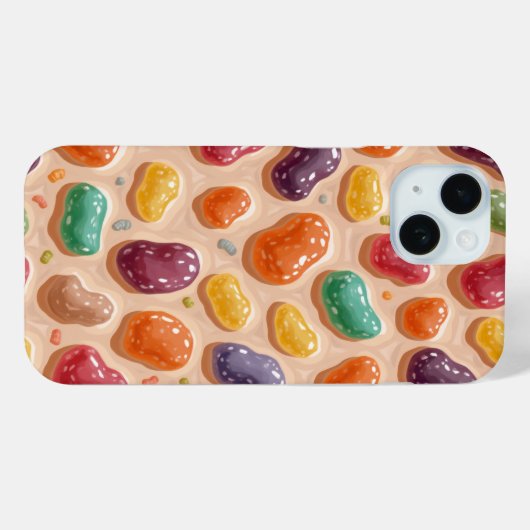 ゼリー豆iPhoneケース Case-Mate iPhoneケース (裏面 (横))