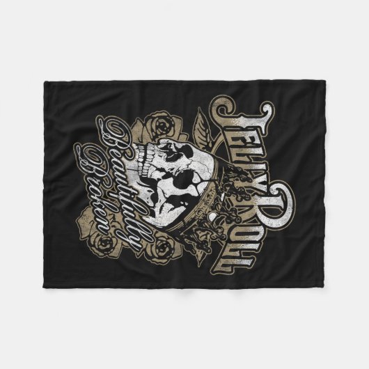 ゼリー転が – 美しく壊れた フリースブランケット (正面(横))