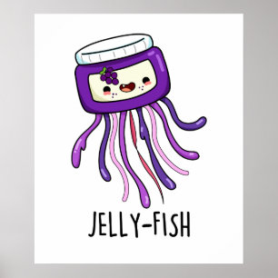 ゼリー魚おもしろいゼリー瓶パン ポスター