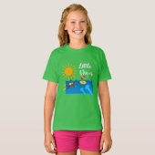 ゼリー魚のリトルダイバー – 女の子の基本Tシャツ Tシャツ (正面フル)