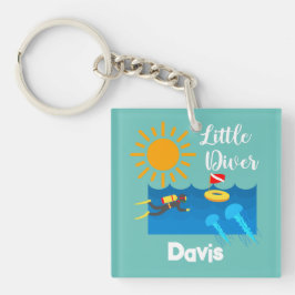 ゼリー魚付きリトルダイバー – アクリルキーチェーン キーホルダー