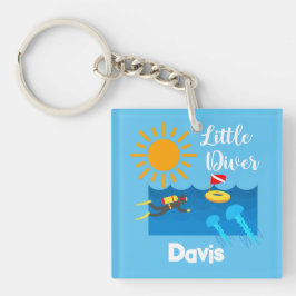 ゼリー魚付きリトルダイバー – アクリルキーチェーン キーホルダー