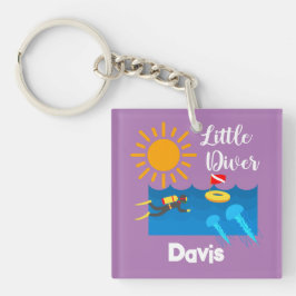 ゼリー魚付きリトルダイバー – アクリルキーチェーン キーホルダー