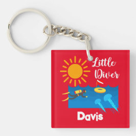 ゼリー魚付きリトルダイバー – アクリルキーチェーン キーホルダー