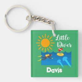 ゼリー魚付きリトルダイバー – アクリルキーチェーン キーホルダー