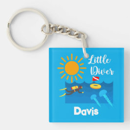 ゼリー魚付きリトルダイバー – アクリルキーチェーン キーホルダー