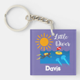 ゼリー魚付きリトルダイバー – アクリルキーチェーン キーホルダー