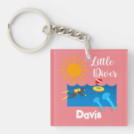 ゼリー魚付きリトルダイバー – アクリルキーチェーン キーホルダー