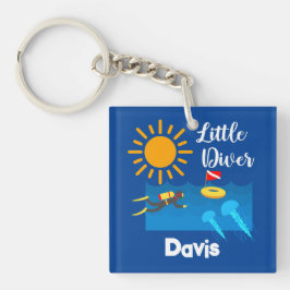 ゼリー魚付きリトルダイバー – アクリルキーチェーン キーホルダー