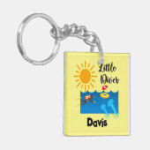 ゼリー魚付きリトルダイバー – アクリルキーチェーン キーホルダー (正面左)