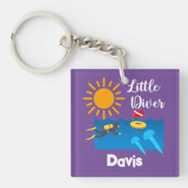 ゼリー魚付きリトルダイバー – アクリルキーチェーン キーホルダー