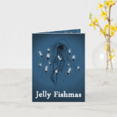 ゼリーFishmas (メリークリスマス) カード (黄色い花)