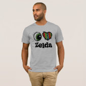 ゼルダが大好き(ハート) Tシャツ (正面フル)