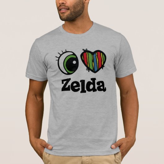 ゼルダが大好き(ハート) Tシャツ (正面)