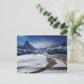 ゼルマットのゴーナーグラット鉄道とマッターホルン ポストカード (スタンド正面)