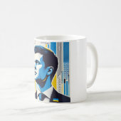 ゼレンスキウクライナ強いリーダーシップ コーヒーマグカップ (正面右)