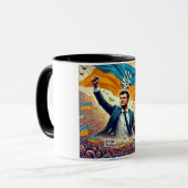 ゼレンスキリーディングウクライナ革命 マグカップ (正面左)