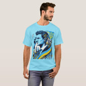 ゼレンスキーウクライナ自由戦士 Tシャツ (正面フル)