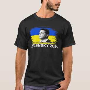 ゼレンスキー大統領2024年選挙ウクライナ Tシャツ