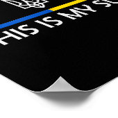 ゼレンスキー氏を支持する私のスーツ ウクライナ支援 ポスター (角)