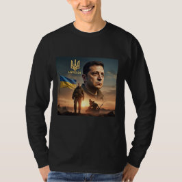 ゼレンスキー ウクライナ大統領 メンズTシャツ Tシャツ