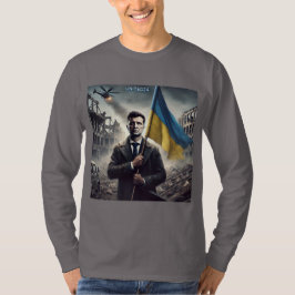 ゼレンスキー ウクライナ支援 メンズTシャツ Tシャツ